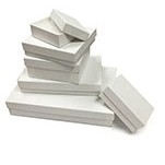 Eco Matte White Kraft Jewelry Box (3"x2 1/8"x1")