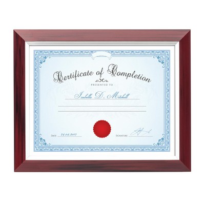 Stawell Certificate Frame - Burgundy/Silver 8½"x11"