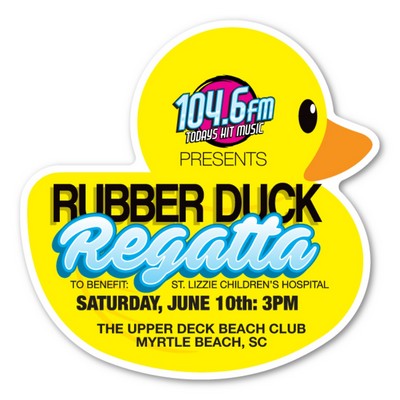 Rubber Duck Magnet - 3" x 3" - 20 mil