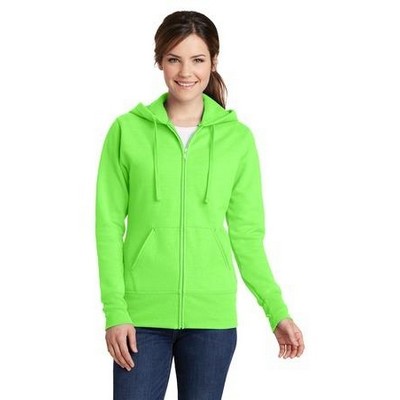 Port & Company® Ladies' Core Fleece Full-Zip Hooded Sweatshirt