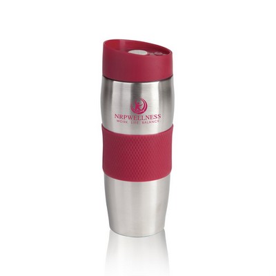 The Checker S/Steel Tumbler - 16oz Red