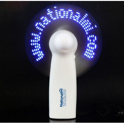 LED Hand Held Pre Programmed Message Fans