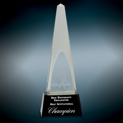 Crystal 3D Golf Spire Award