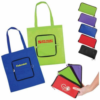 Eco Carry Foldable Grocery Tote Bag (12"x14")