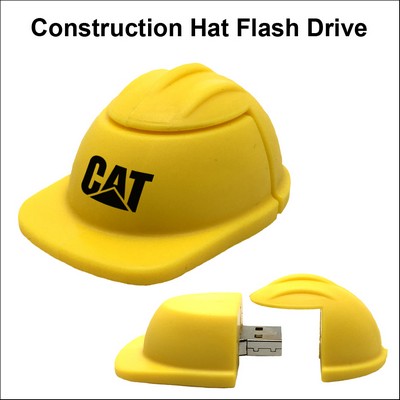 Construction Hat Flash Drive - 1 GB - Yellow