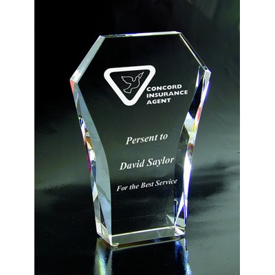 Prestige Awards optical crystal award/trophy.8"H