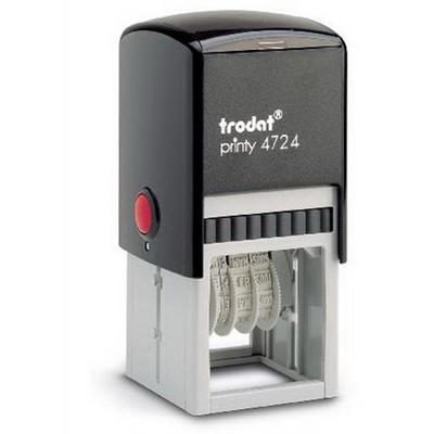 Trodat® Printy® 4724 Self Inking Dater & Text Stamp w/2 Color Ink Pad