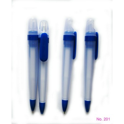 Retractable Matte Translucent Ballpoint Pen