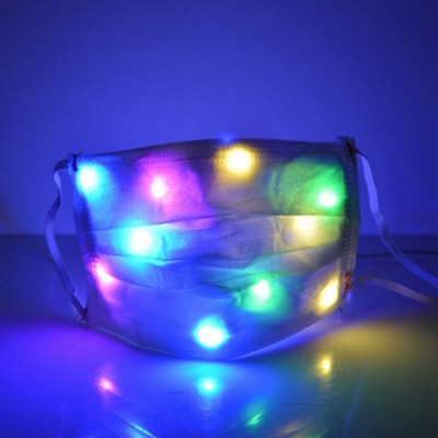 LED Light Up Disposable Face Mask