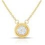 Jilco Inc. Yellow Gold Diamond Cluster Pendant Necklace