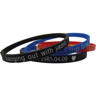 Printed Silicone Bracelets - 5mm