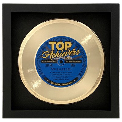 Personalized Framed Gold 7" 45RPM Record