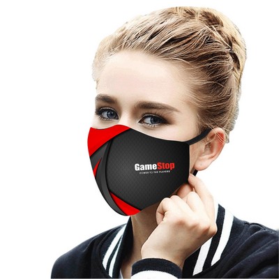 Adjustable 3 Layer Cooling Face Mask w/Filter Pocket