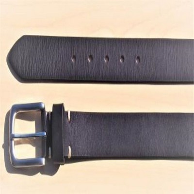 Men's Black Leather Belt