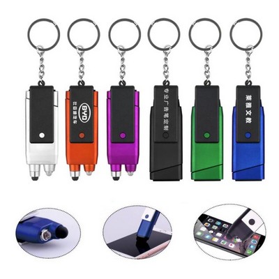 Multi-function Phone Holder LED Keychain