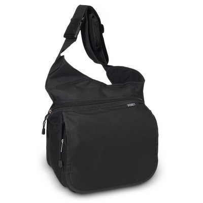 Everest Messenger Bag, Large, Black