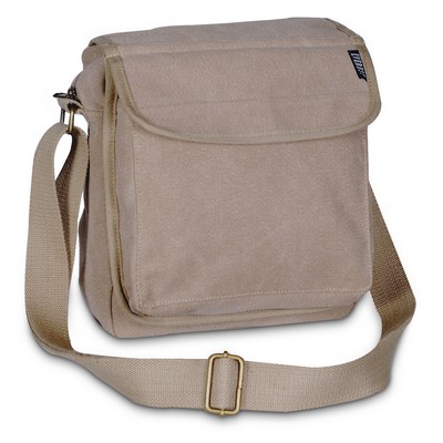 Everest Canvas Messenger, Khaki Beige