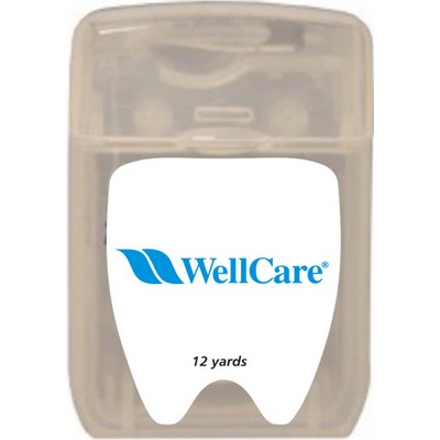 Freshmint DENTAL FLOSS with tooth shaped Custom Logo Decal