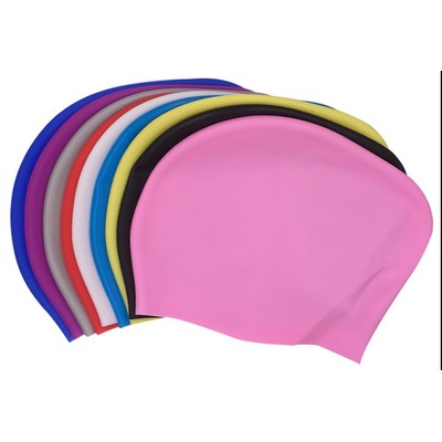 Swim Caps, Silicone Waterproof Comfy Bathing Cap Swimming Hat