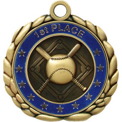 Baseball Quali-Craft Medallion (2-1/2")