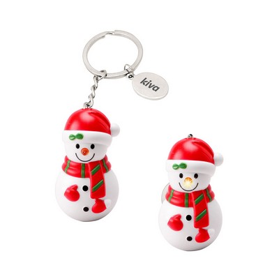 Snowman LED Keychain