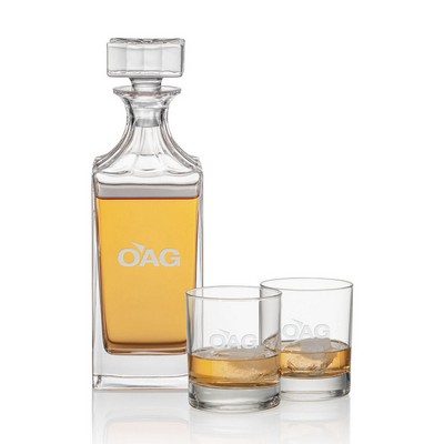 Chelsea Decanter & 2 On-the-Rocks