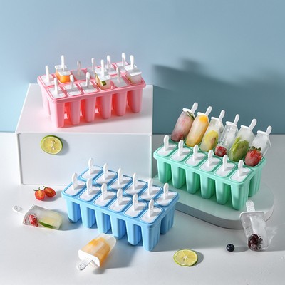 10 Pieces Silicone Ice Pop Models Popsicle Molds