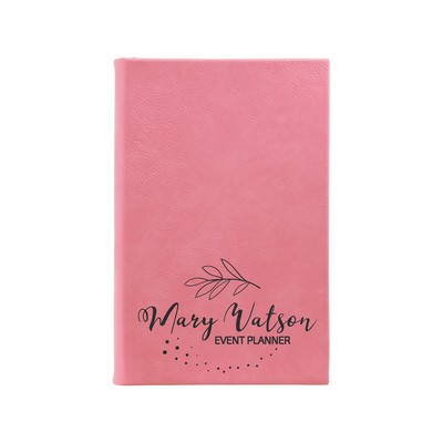 5¼" x 8¼" Pink Leatherette Sketch Book