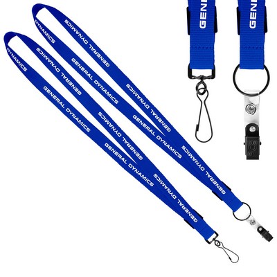 3/4" Original Fast Track Lanyard w/Black Attachment