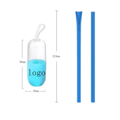 Detachable Reusable Silicone Straw