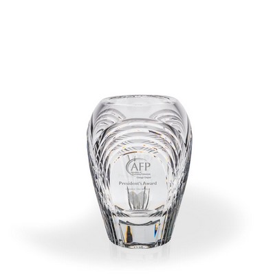 Lillian Cut Lead Crystal Vase Award - Small