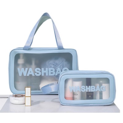 2pc Travel Cosmetic Case Kit