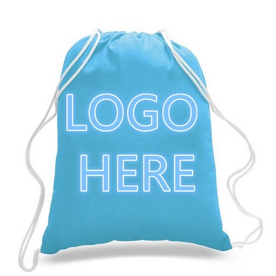 Large Canvas Drawstring Backpack