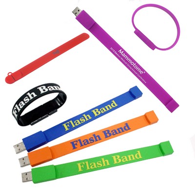 Silicone Wrist Band U Disk 2G