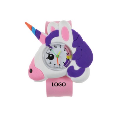 Silicone Unicorn Shaped Slap Watch