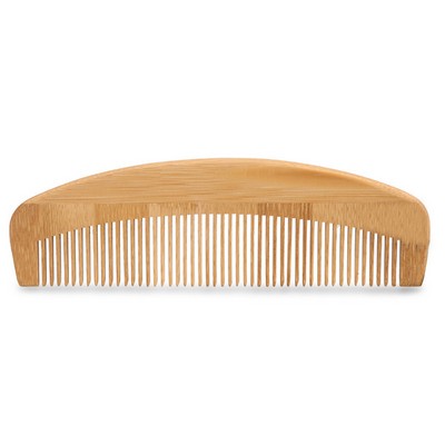 Natural Bamboo curve back comb