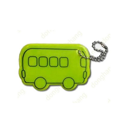 Bus Shape Reflective Keytag