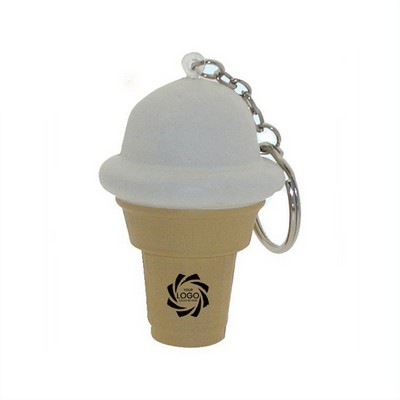 Ice Cream Stress Reliever Key Chain