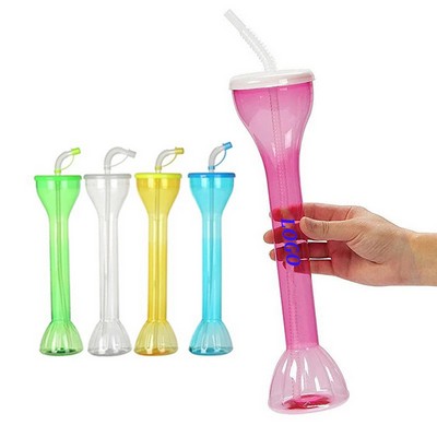 Party Yard Cup with Lid and Straw 20 Oz