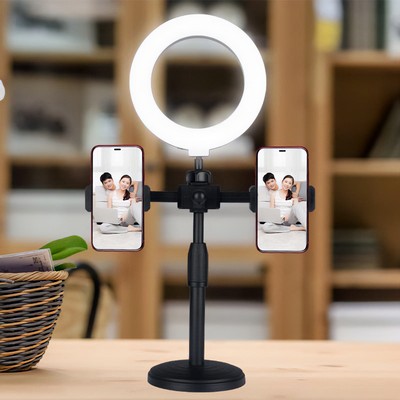 LED Ring Light and Dual Phone Mount