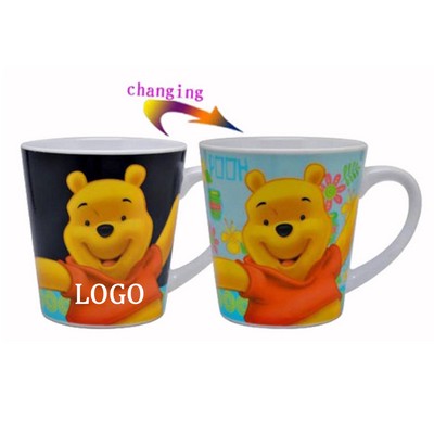 12 Oz. V Shape Heat Color Changing Ceramic Mug