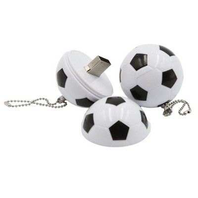 2GB Soccer Shaped Fast USB Drive with Keyring