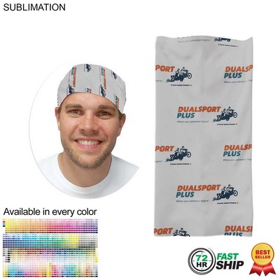 72 Hr Fast Ship - Domestic Made Sublimated Multifunction Tubular Headwear (Fandana Bandana)