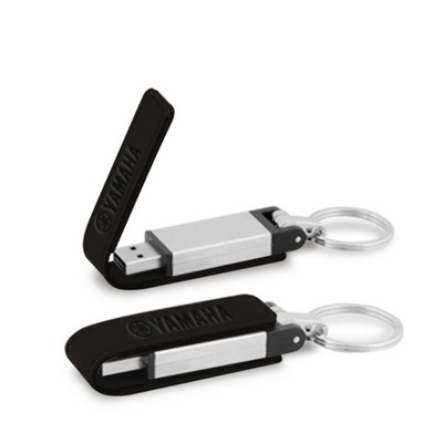 Kaneville Flip Leather USB Key Chain-512MB