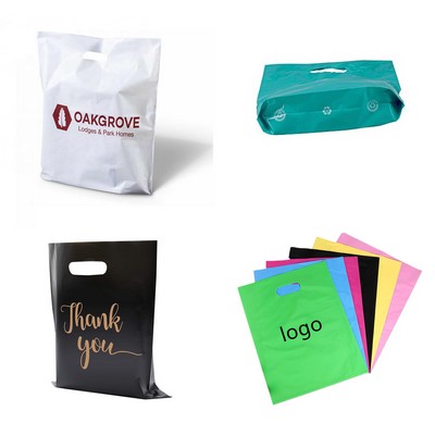 Recyclable Die Cut Handle Plastic Bag