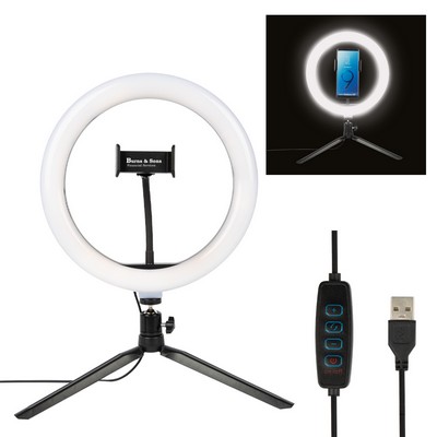 10" Led Ring Light With Phone Holder