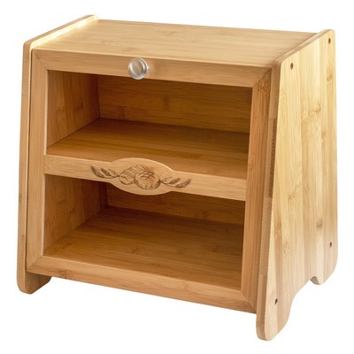 Farmhouse Double-Layer Bamboo Bread Box