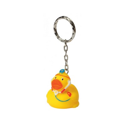 Mini Doctor Rubber Ducky Keychain