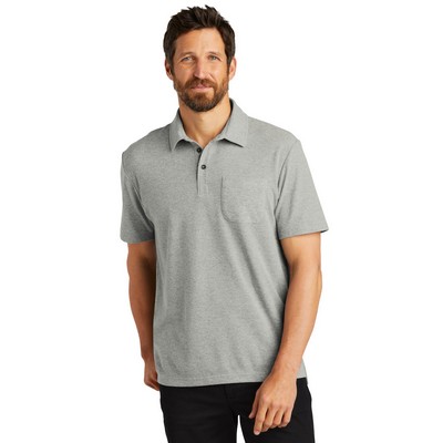 Port Authority® C-FREE ™ Cotton Blend Pique Pocket Polo