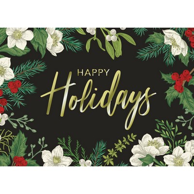 Holiday Floral Greeting Card